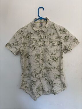 Stio Camp Shirt Western Pattern Button Down Large